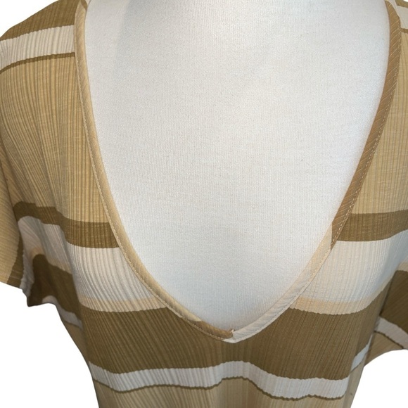 Girl And The Sun Women's Dress Size S Cream/Beige/Tan Maxi Pullover Cap Sleeve - Picture 6 of 10